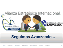 Tablet Screenshot of laboratoriomarreroblanco.com